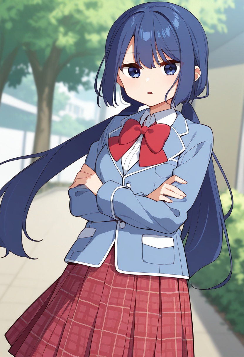 hamasakishino,  dark blue hair,  very long hair on Tensor.Art