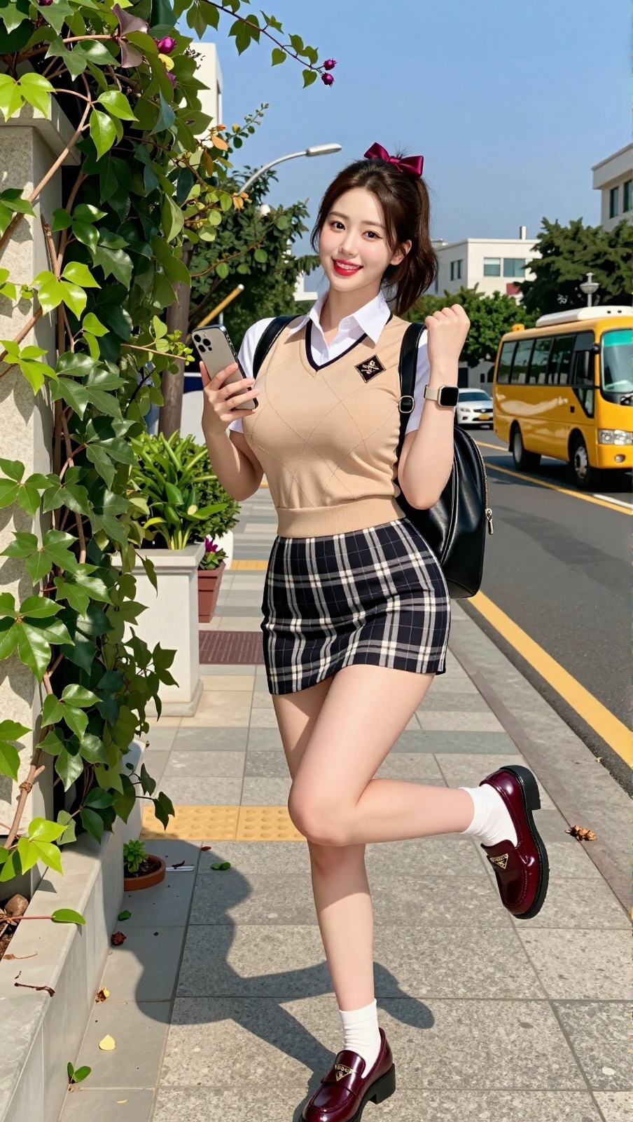 Korean Woman Image Real Photo: 2.0,  Height 185cm,  Hourglass figure with round and voluptuous I-cup breasts on Tensor.Art