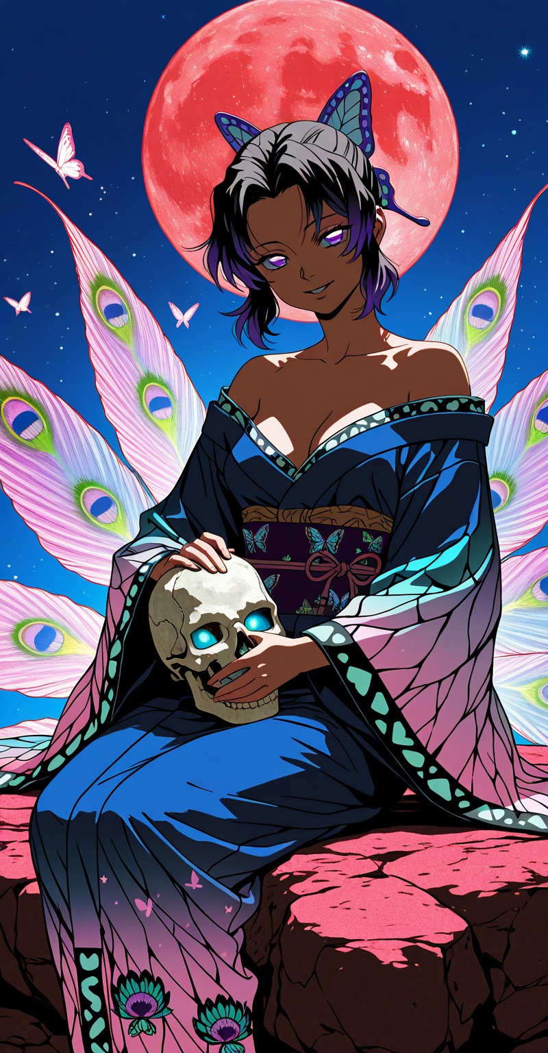 (Emphasize a blend of anime aesthetics with painterly digital rendering techniques)),  the use of light and shadow creates...