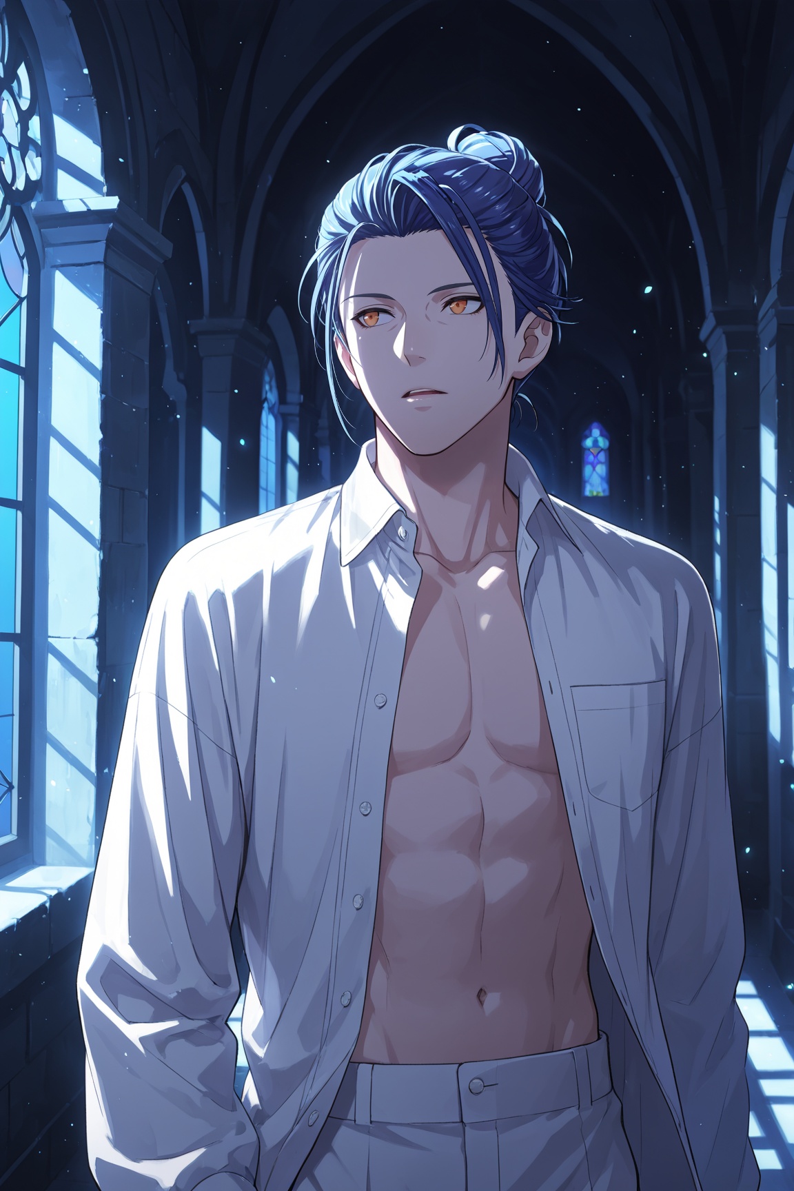 1boy,  Felix_FE3H,  blue hair on Tensor.Art
