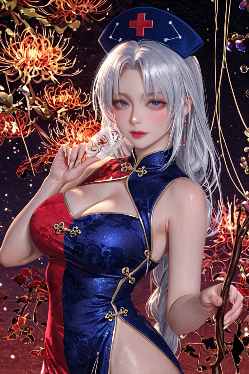 A realistic style,  1girl,  yagokoro eirin by Prototype on Tensor.Art
