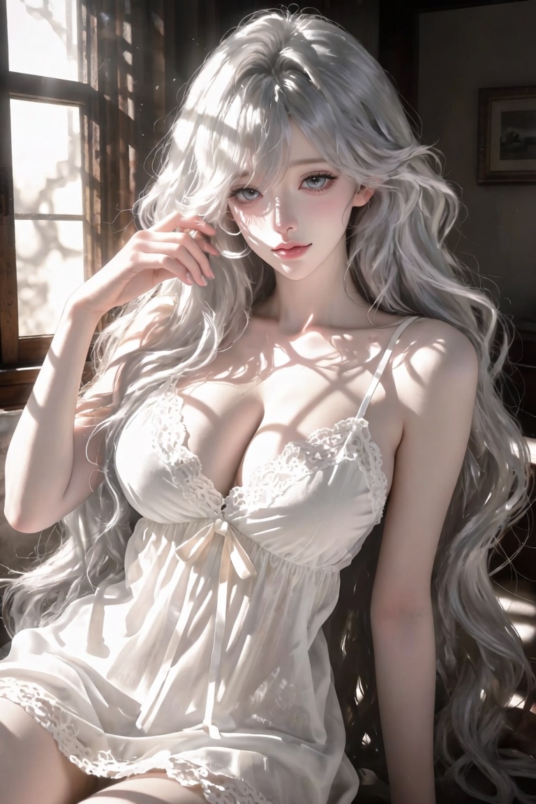 1girl,  beautiful face,  long wavy sky hair on Tensor.Art