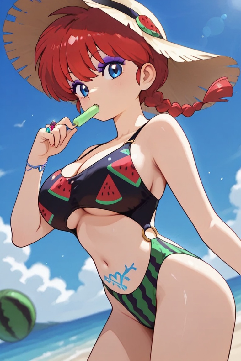 Ring bikini,  connected bikini,  eyeshadow on Tensor.Art