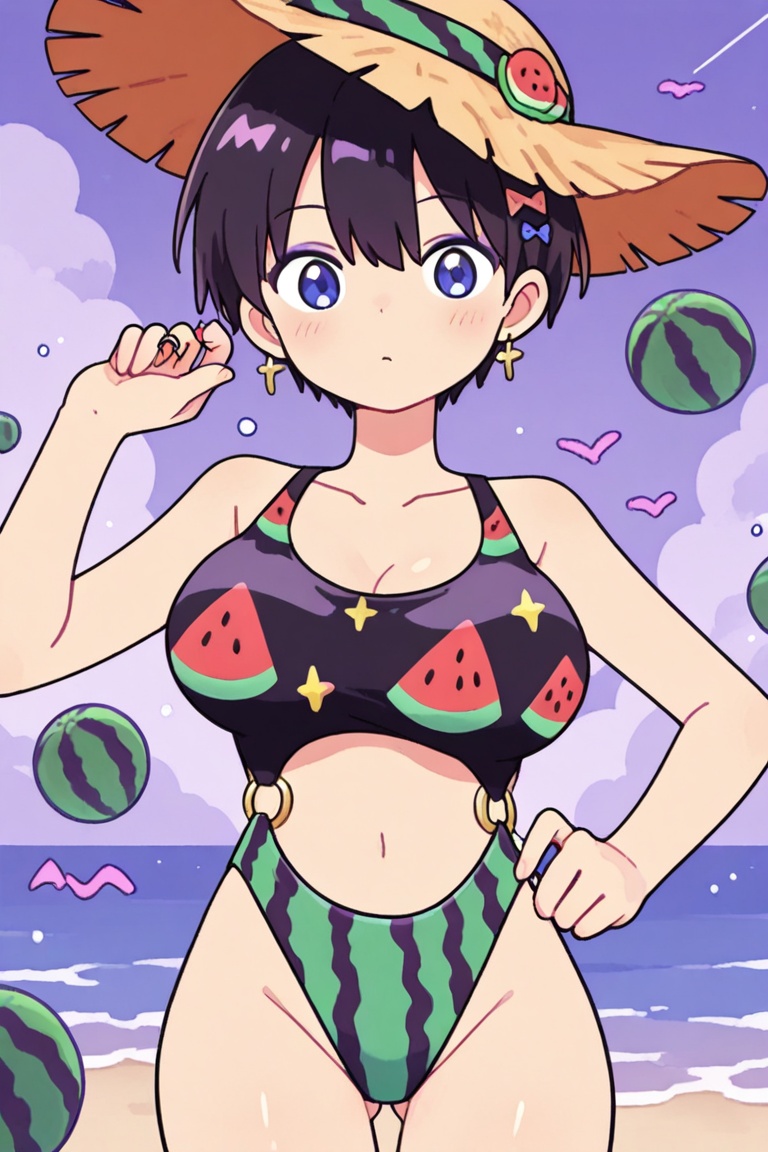 Ring bikini,  connected bikini on Tensor.Art