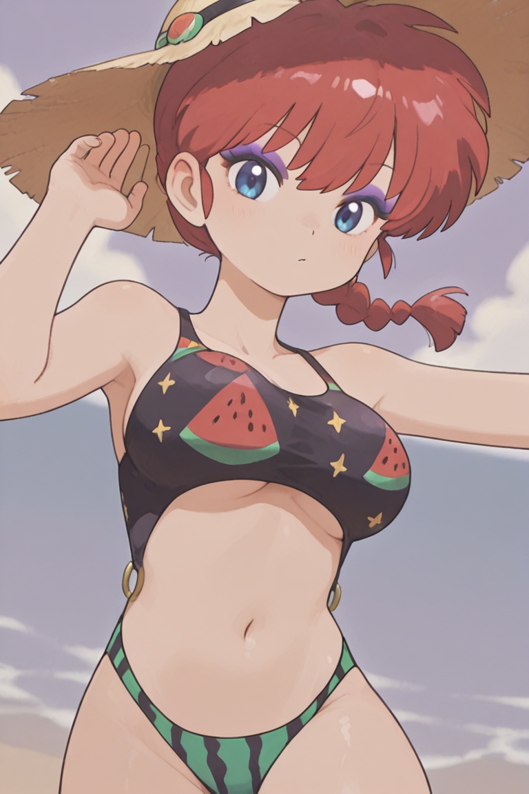 Ring bikini,  connected bikini,  eyeshadow on Tensor.Art