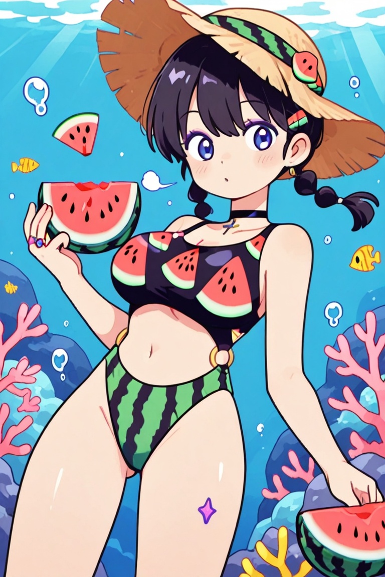 Ring bikini,  connected bikini,  Side ring bikini on Tensor.Art