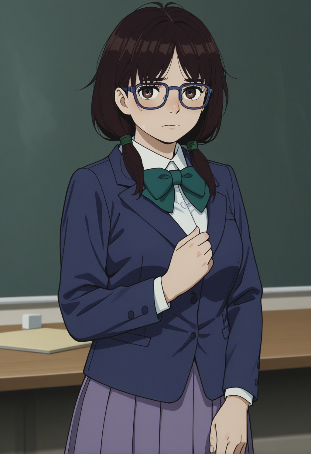 rinsawaki,  1girl,  brown hair on Tensor.Art