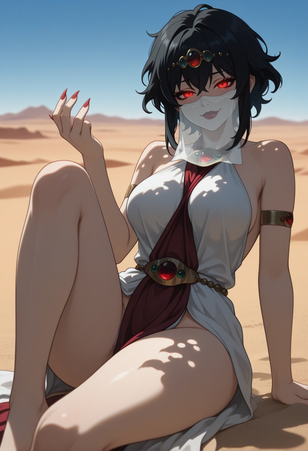 succubusmt,  1girl,  black hair on Tensor.Art