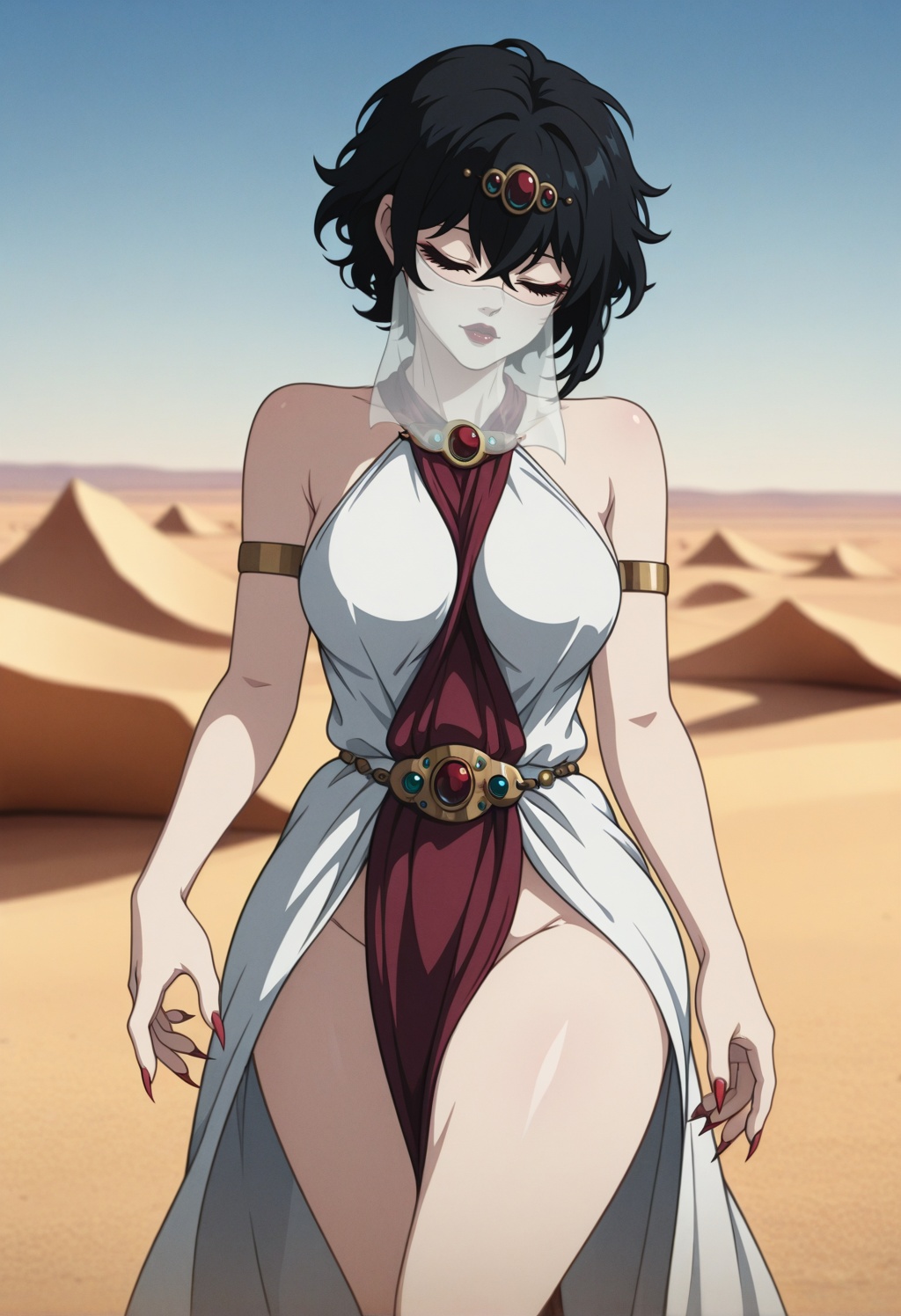 succubusmt,  1girl,  black hair on Tensor.Art