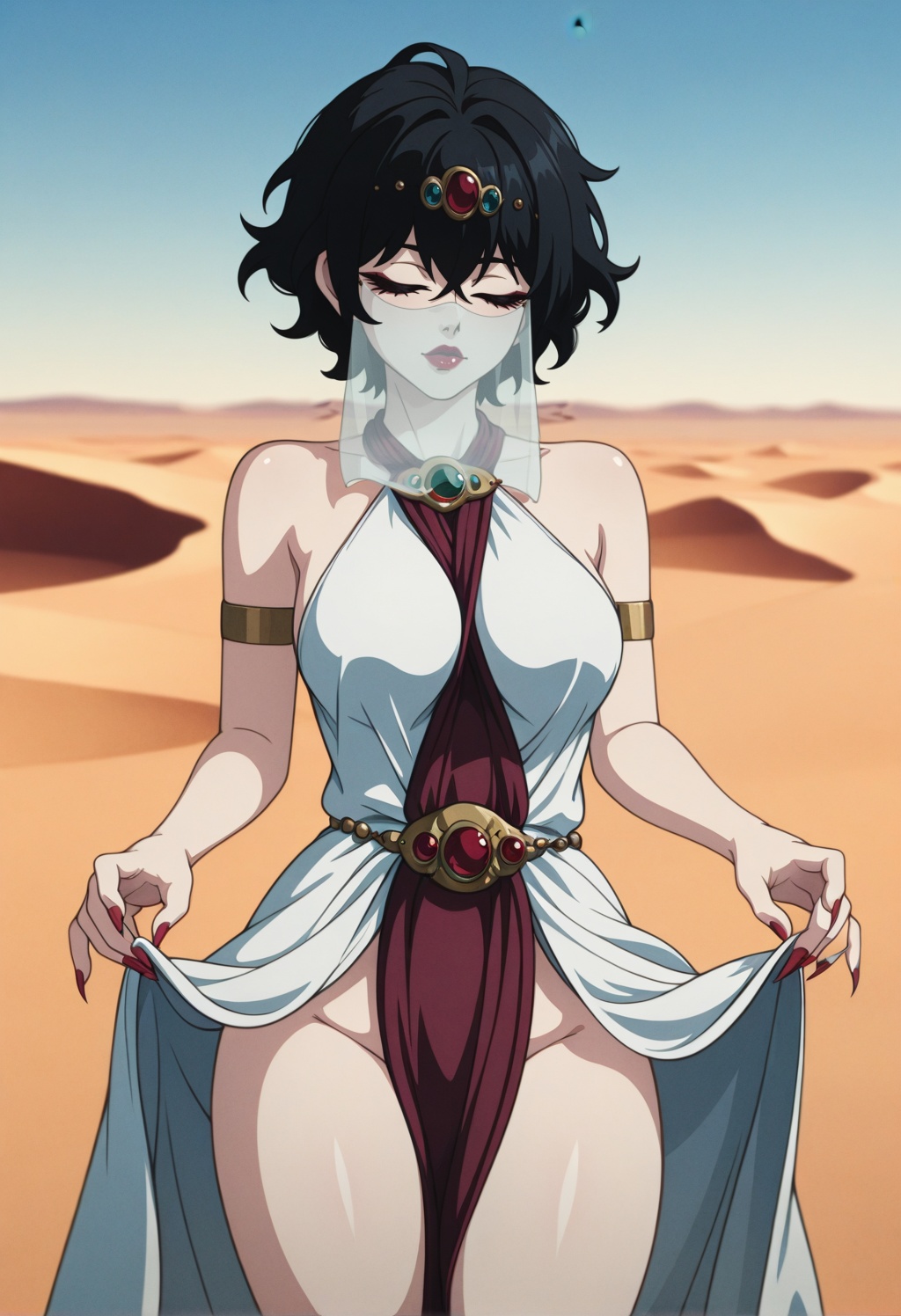 succubusmt,  1girl,  black hair on Tensor.Art