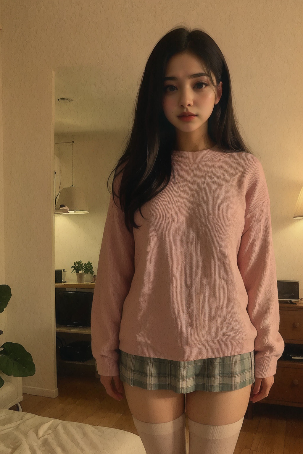 1 girl,  long hair,  black hair on Tensor.Art