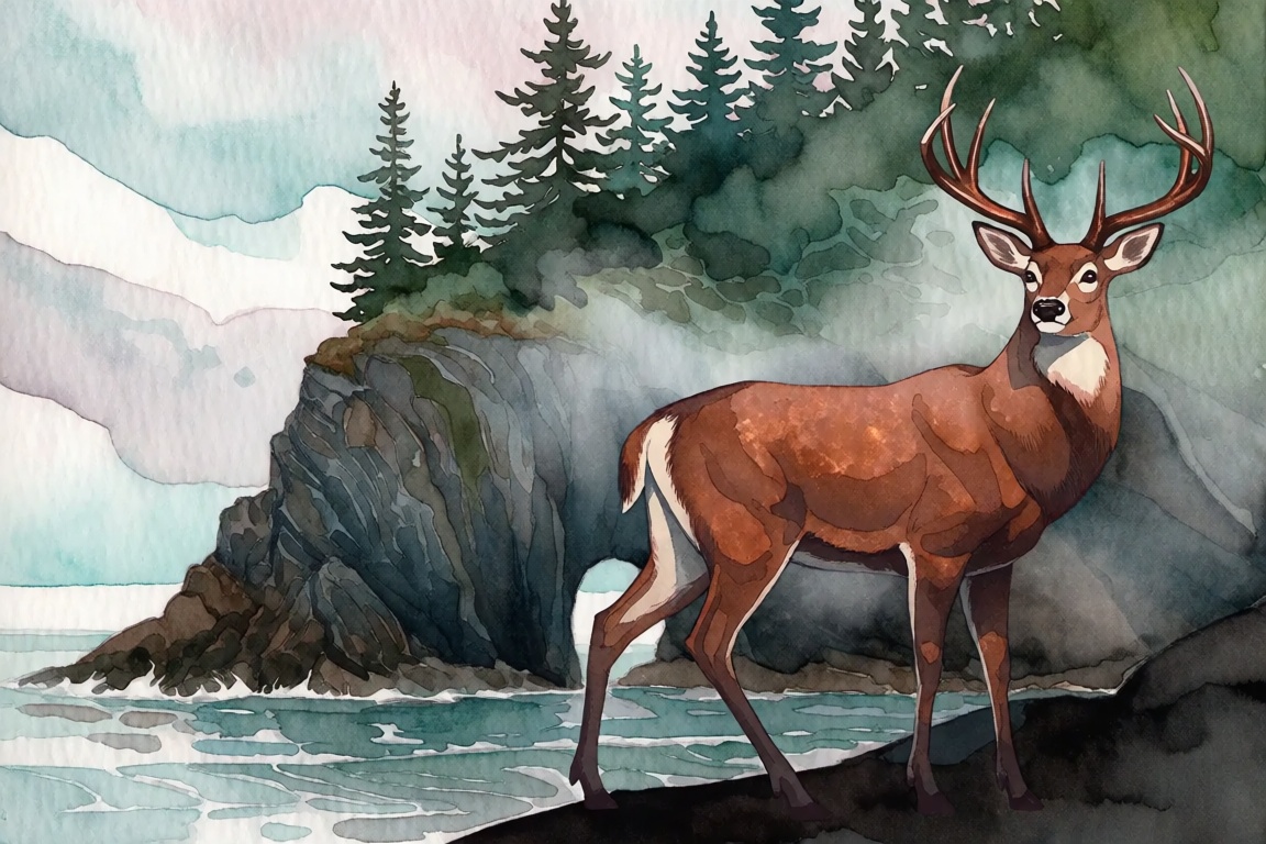 the image is overall a watercolor painting. an indie game developer on itch.io asked me to make this for a trading card ga...