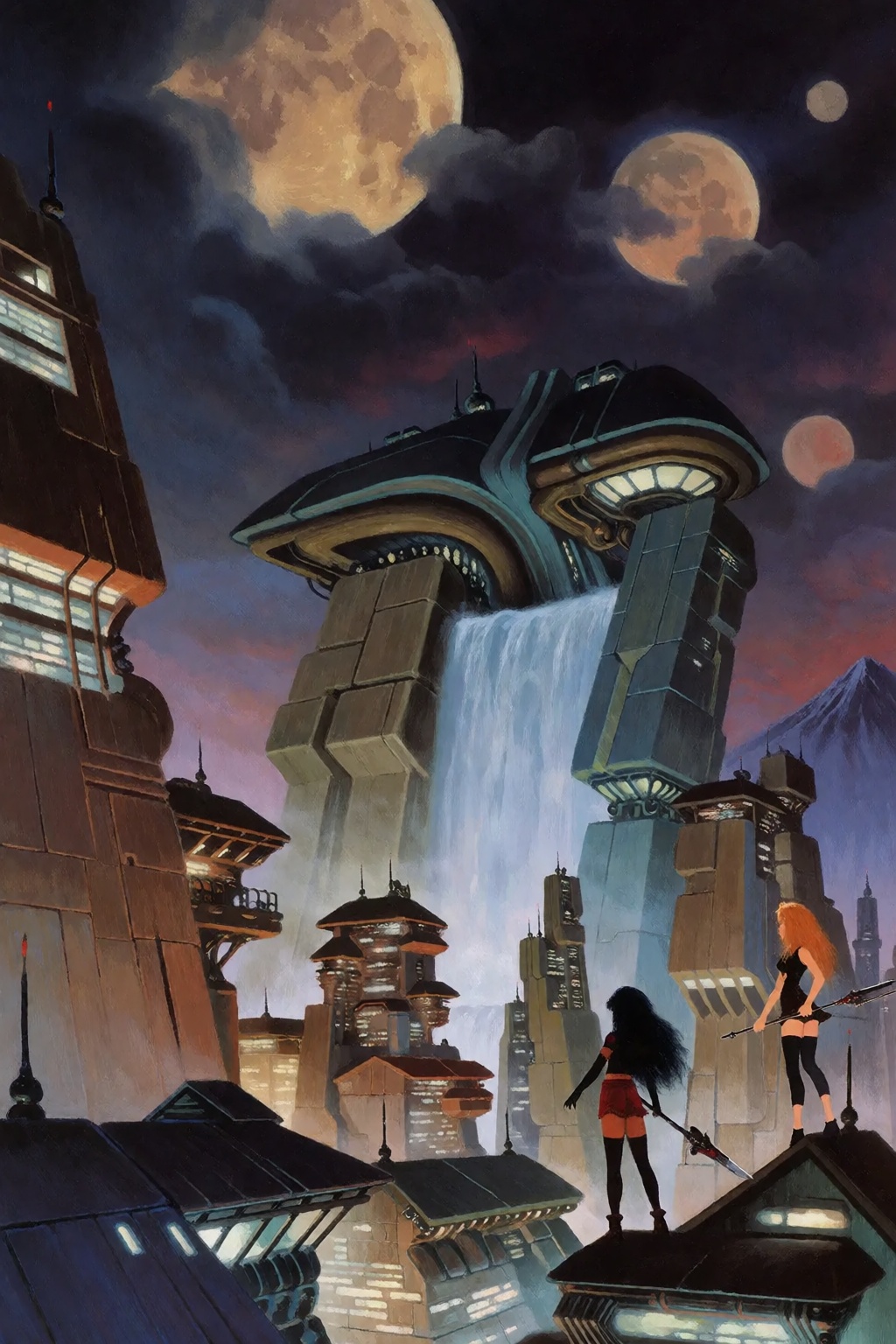 heavy metal the illustrated fantasy magazine ,  multiple girls,  2girls on Tensor.Art