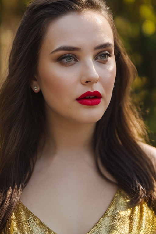 kath woman,  glamorous medium shot,  wearing an elegant plunging neckline satin slip dress on Tensor.Art