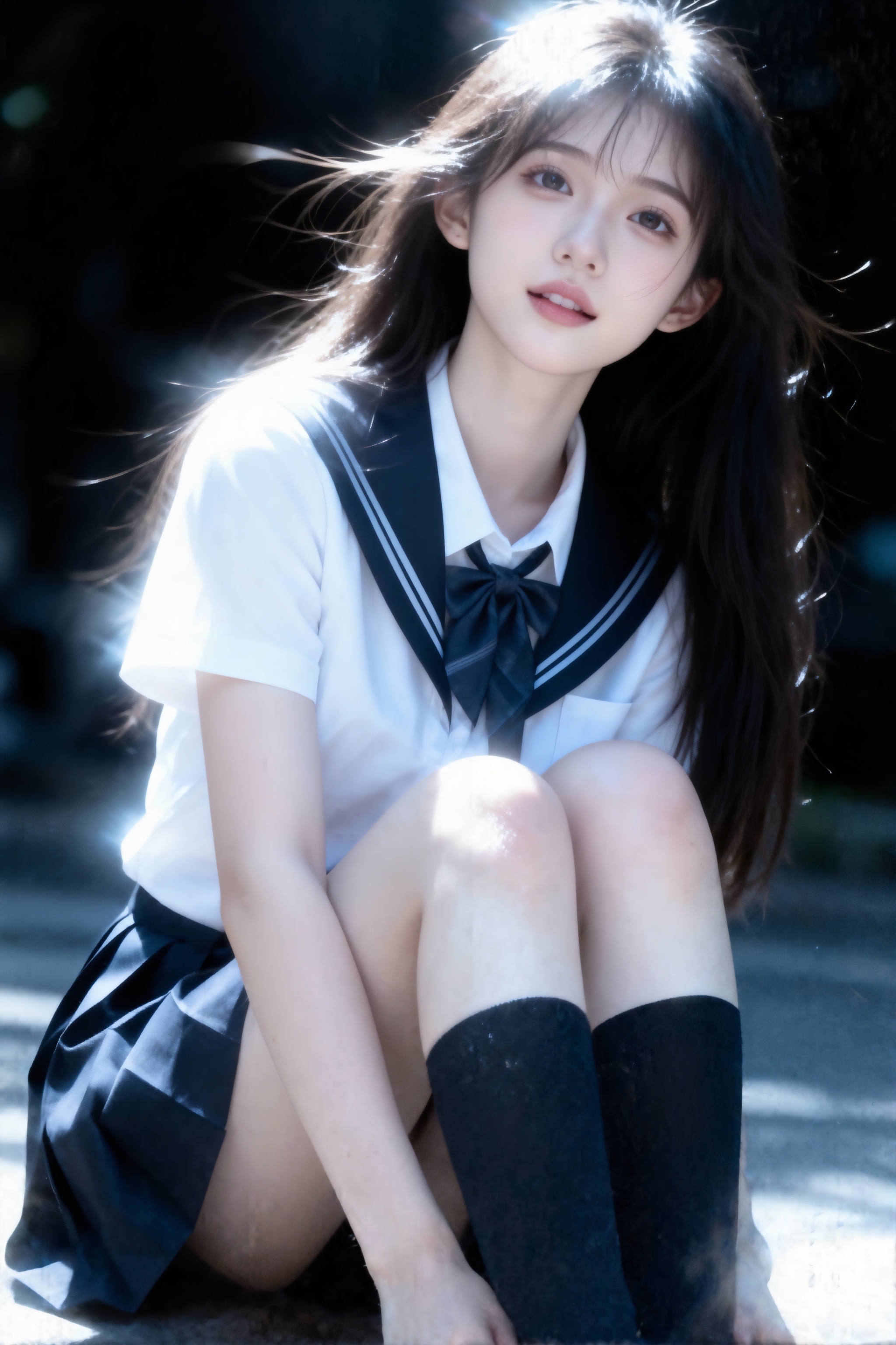 穿搭jk美少女萝莉,  蔡萝莉,  jk学校制服 by AI爱好者 on Tensor.Art