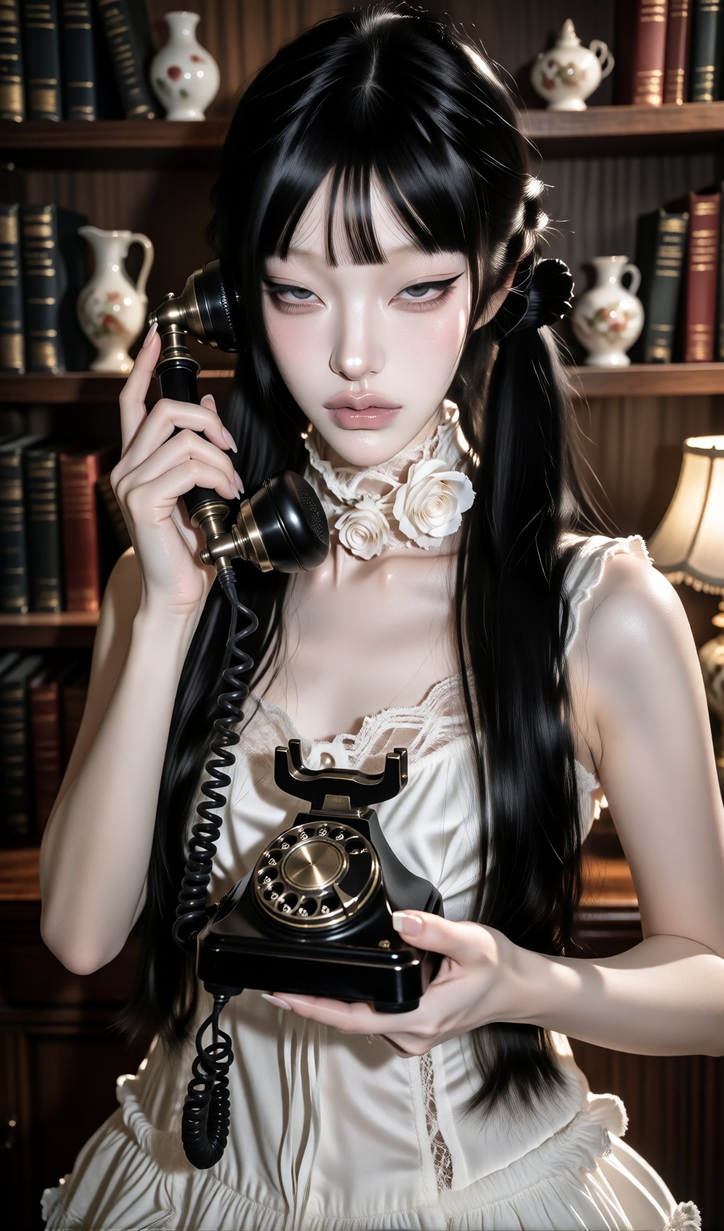One female,  single,  elegant sharp features on Tensor.Art