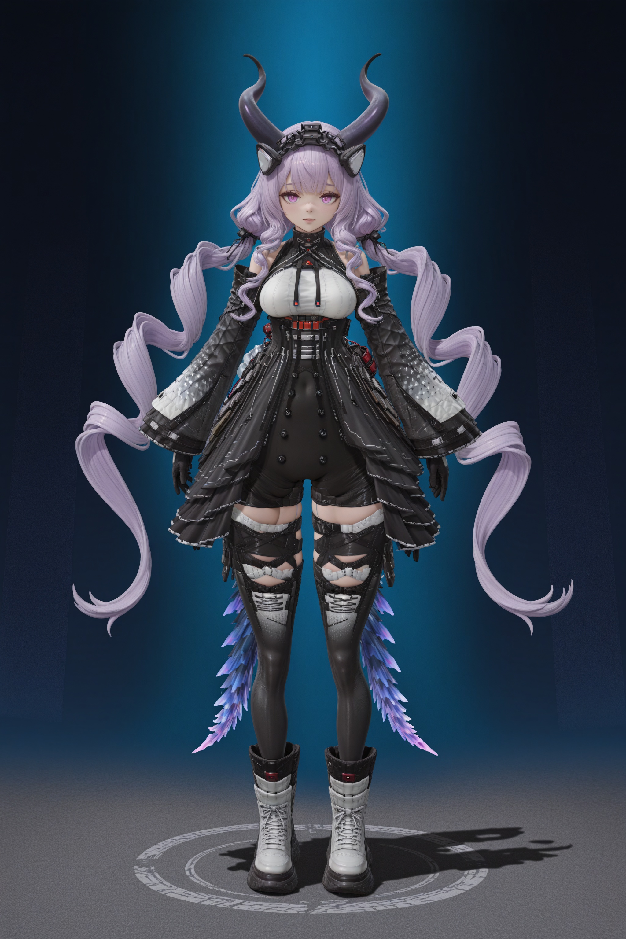 full body shot,  Typhoeus(MQ/Arknights:Endfield),  front view by MasterQ on Tensor.Art