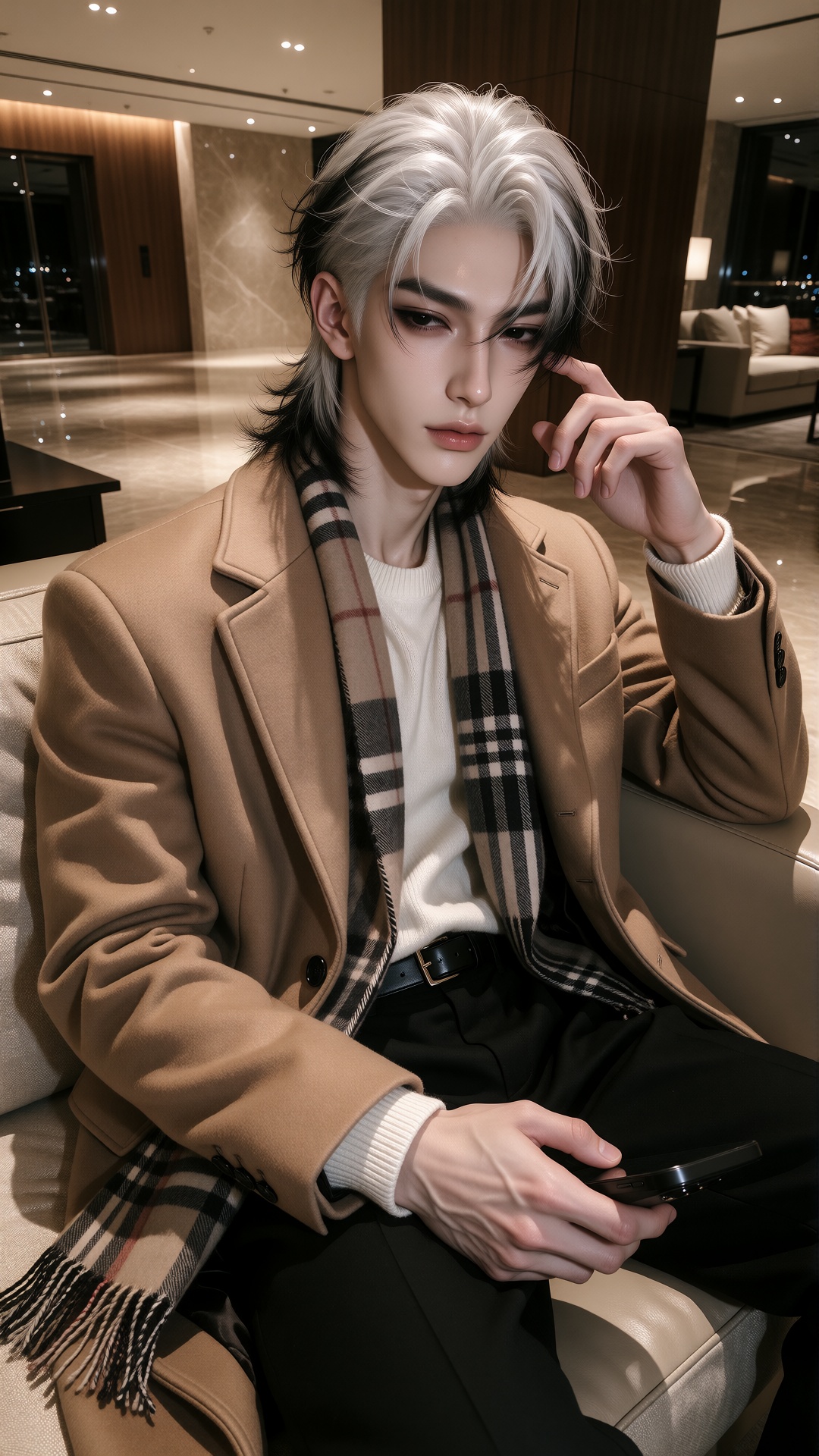 CHARACTER: 1boy,  solo male,  exceptionally handsome young man on Tensor.Art