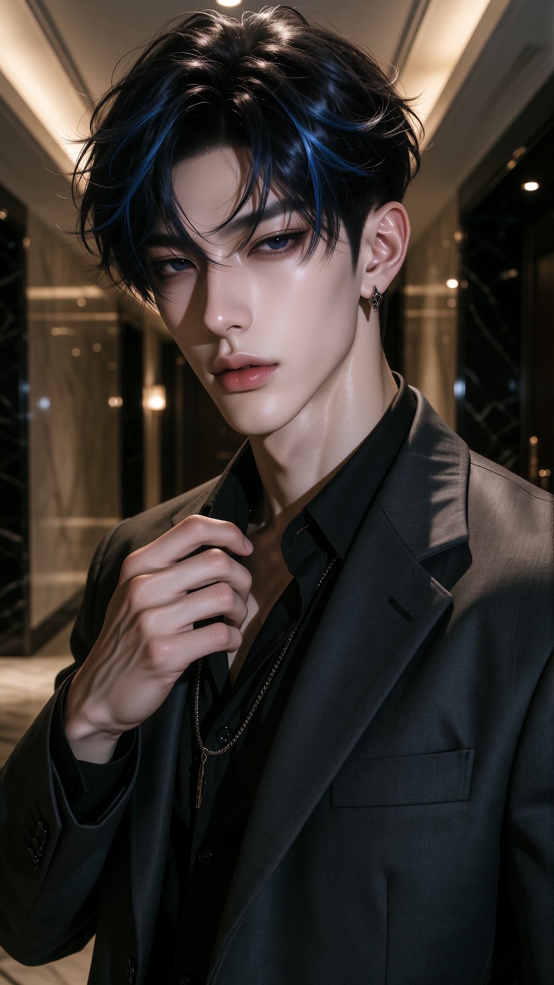 CHARACTER: 1boy,  solo,  handsome male model on Tensor.Art