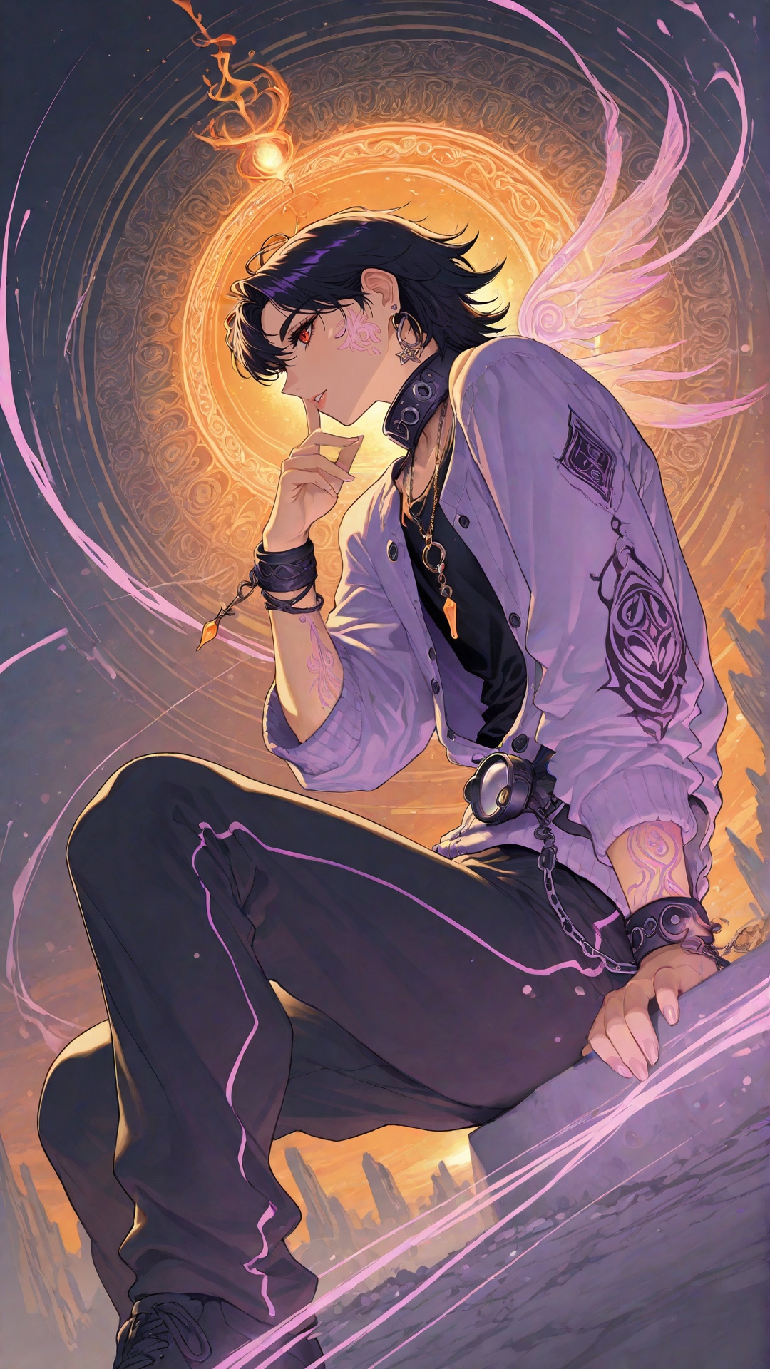 - a vibrant,  stylized scene. "exquisite lighting and composition,  sharp on Tensor.Art