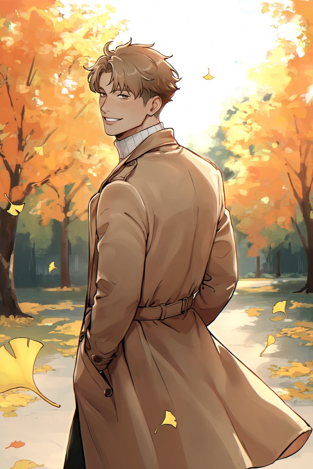 highres,  absurdres,  @teaforgods A handsome young man with fluffy on Tensor.Art