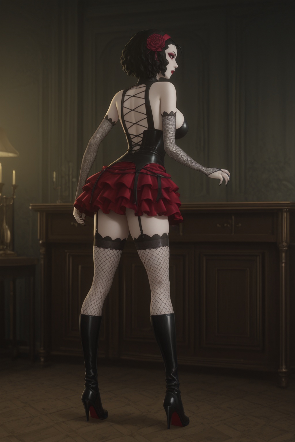 Beast_Kur0sh1tsuj,  solo,  1girl on Tensor.Art