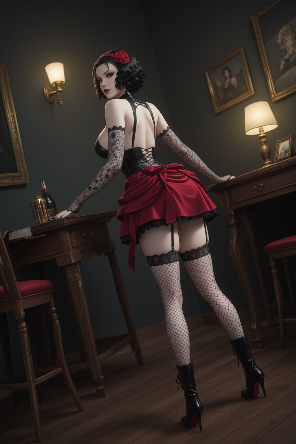 Beast_Kur0sh1tsuj,  solo,  1girl on Tensor.Art