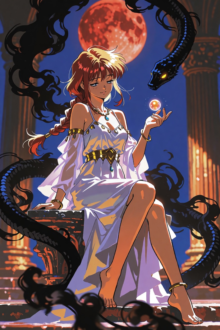 retro,  ((Emphasize a blend of anime aesthetics with painterly digital rendering techniques)),  the use of light and shado...