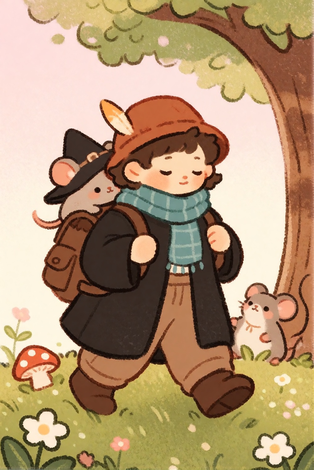 @m00np0ket,  cozy illustration,  soft lines on Tensor.Art