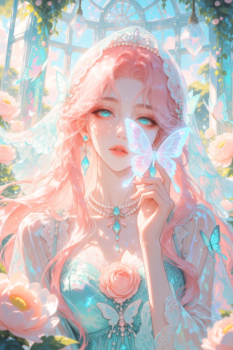 dreamy ethereal painterly portrait,  delicate oil-paint texture,  soft luminous rendering on Tensor.Art