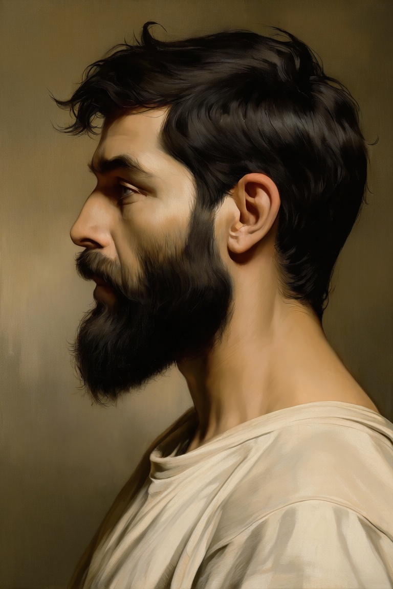 @l3f3bvr3 solo,  black hair,  1boy on Tensor.Art