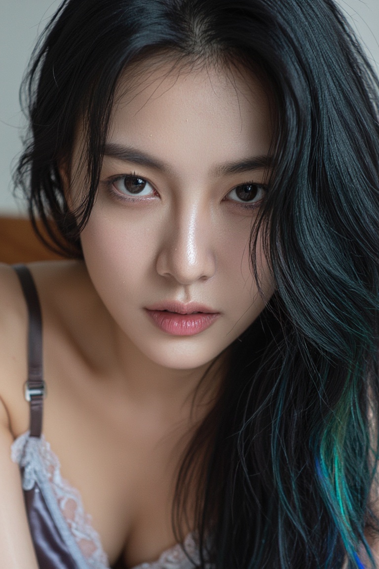 photorealistic portrait,  extreme close-up shot,  shallow depth of field on Tensor.Art