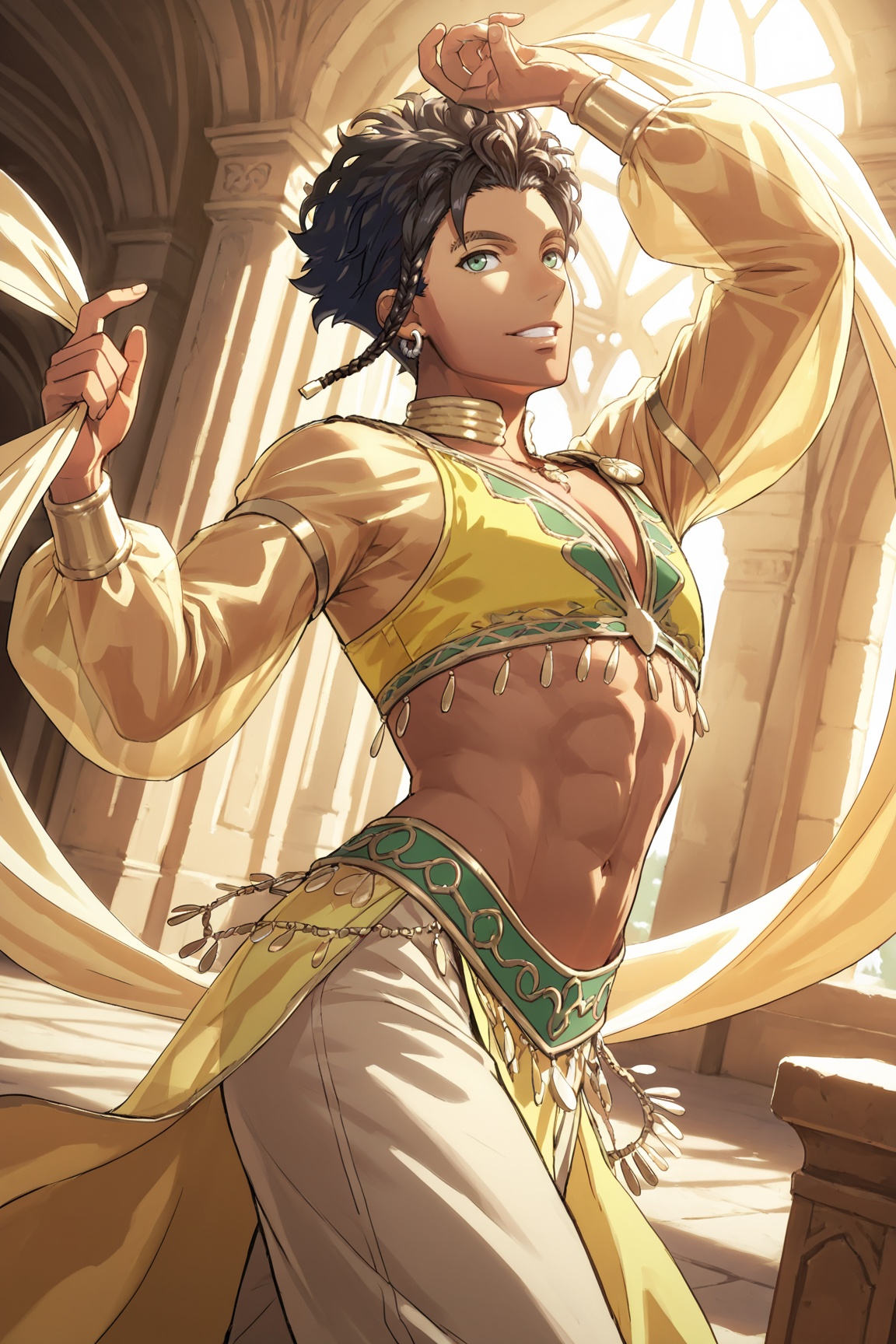 1boy,  claude von riegan,  dark skin on Tensor.Art