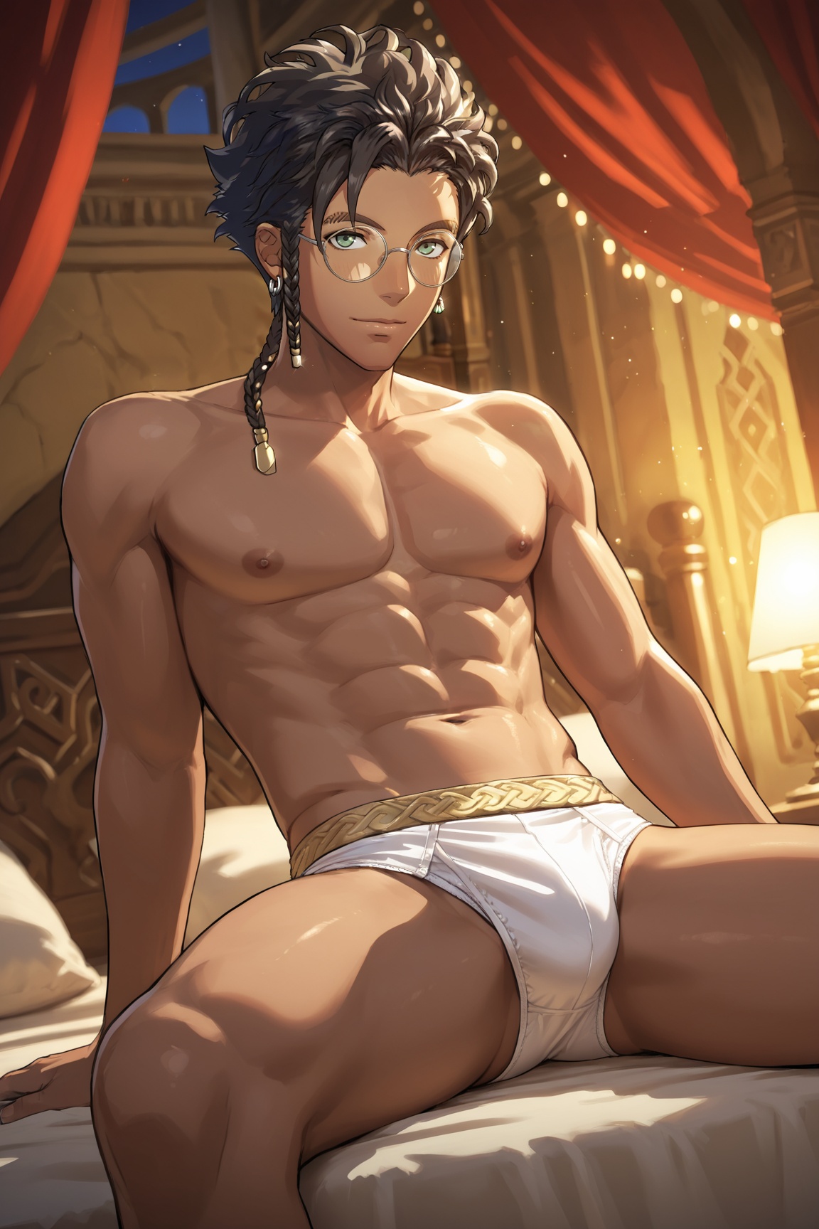 1boy,  claude von riegan,  dark skin on Tensor.Art