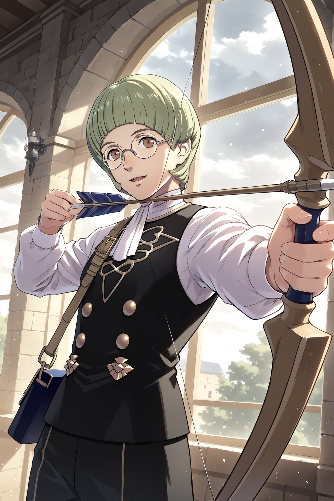 1boy,  Ignatz_FE3H,  green hair on Tensor.Art
