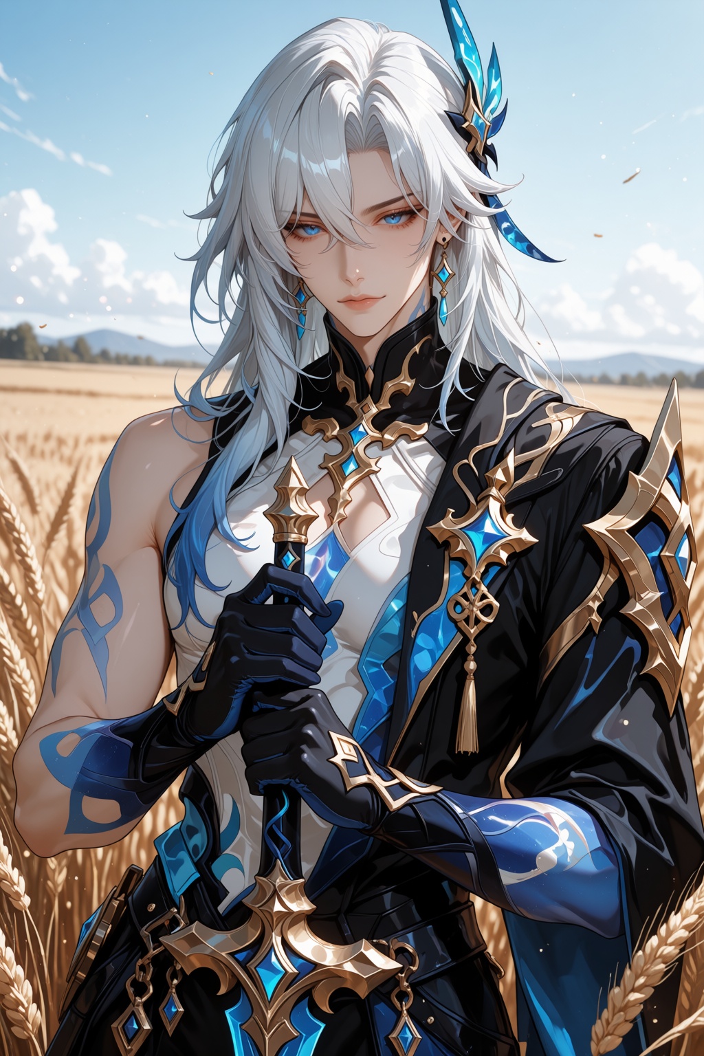 Hyper-detailed niji illustration,  sharp linework,  clean cel-shaded color on Tensor.Art