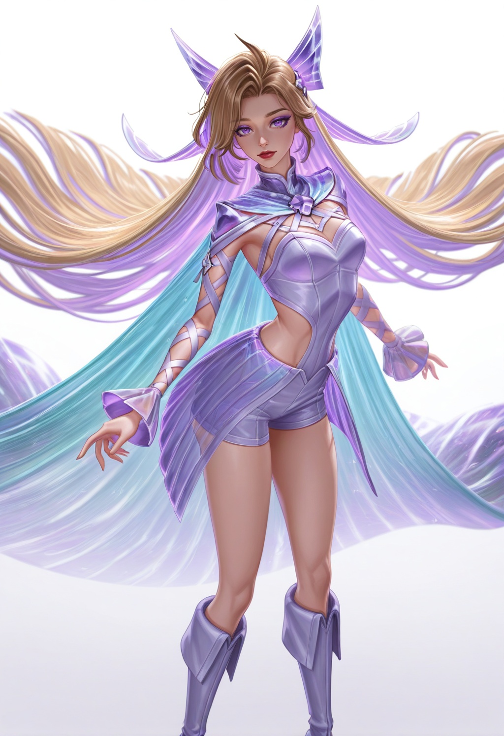 seraphinehs,  1girl,  two-tone hair on Tensor.Art