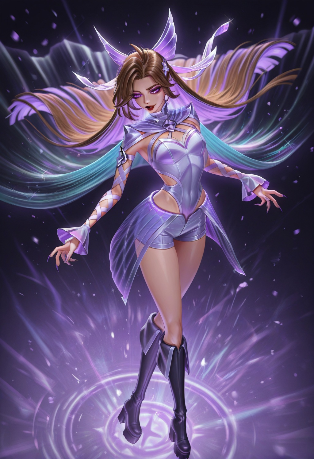 seraphinehs,  1girl,  two-tone hair on Tensor.Art