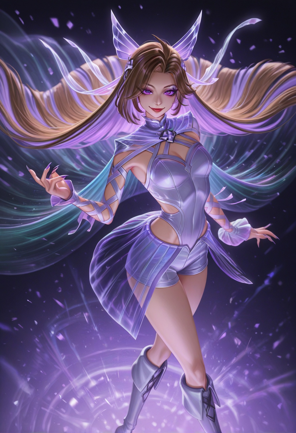 seraphinehs,  1girl,  two-tone hair on Tensor.Art