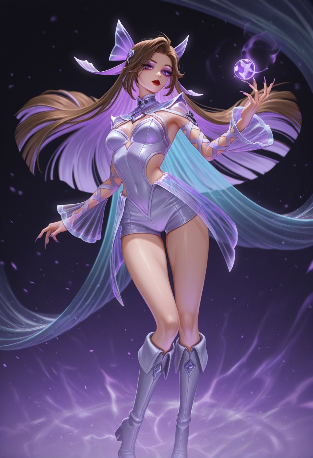 seraphinehs,  1girl,  two-tone hair on Tensor.Art