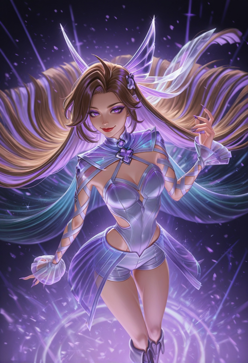 seraphinehs,  1girl,  two-tone hair on Tensor.Art