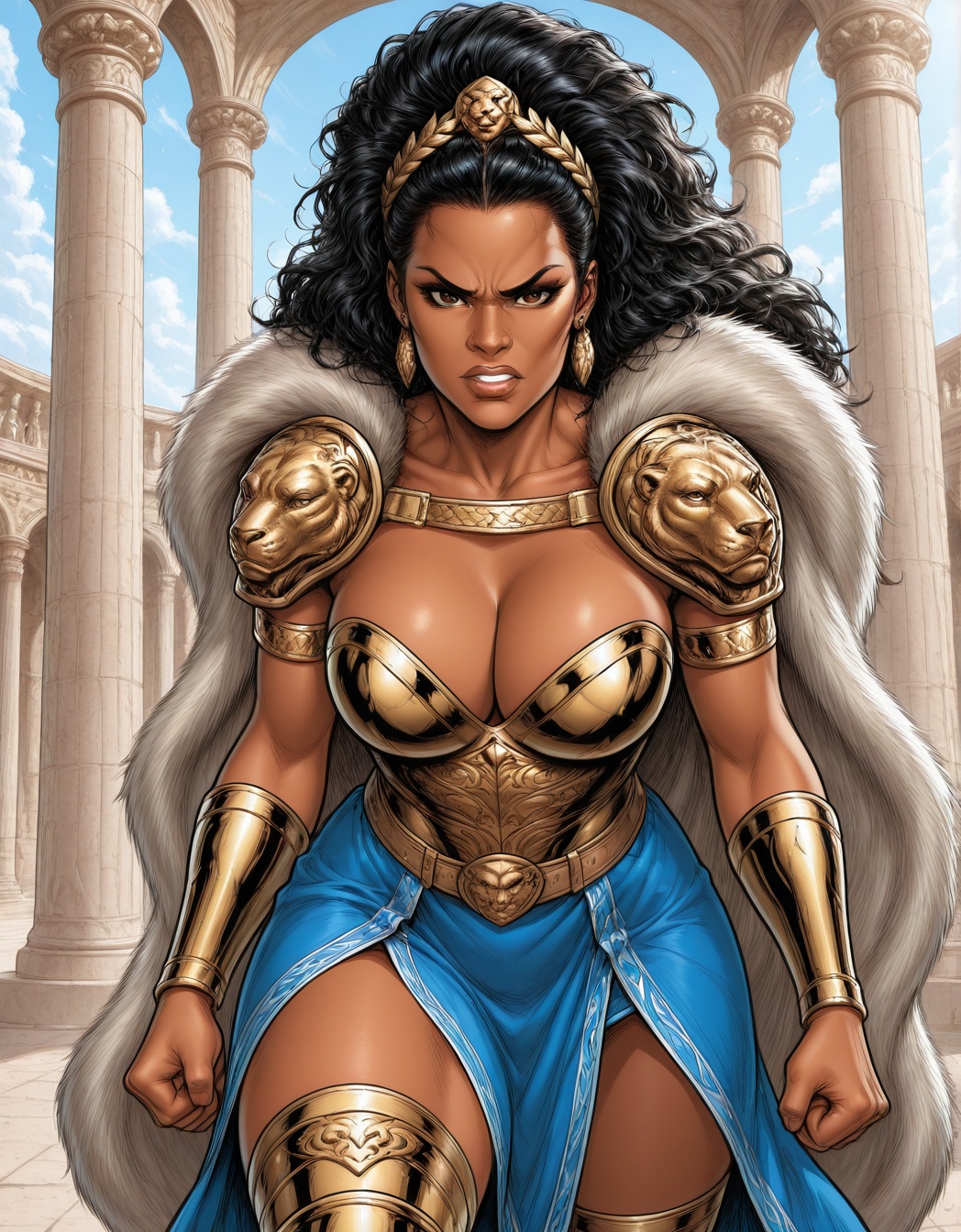 nubia(prime_earth),  black hair,  big hair on Tensor.Art