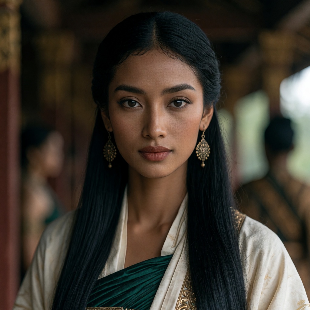 14th century Javanese Hindu Buddhist eastern Java kingdom. oum4saga,  MAYA,  young Javanese noblewoman of the Majapahit er...