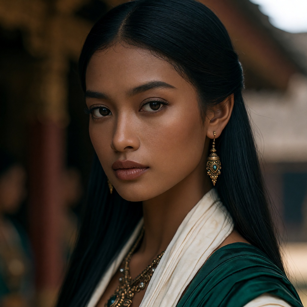 14th century Javanese Hindu Buddhist eastern Java kingdom. oum4saga,  MAYA,  young Javanese noblewoman of the Majapahit er...