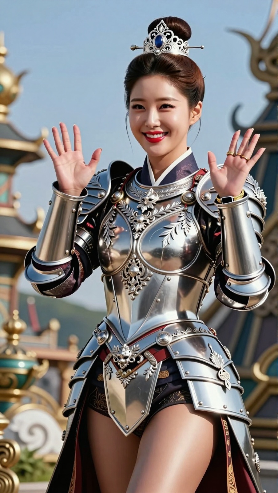 Korean Woman Image Real Photo: 2.0,  Height 185cm,  Hourglass figure with round and voluptuous I-cup breasts on Tensor.Art