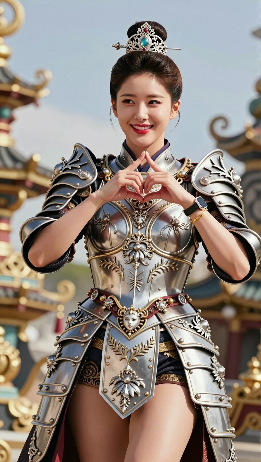 Korean Woman Image Real Photo: 2.0,  Height 185cm,  Hourglass figure with round and voluptuous I-cup breasts on Tensor.Art