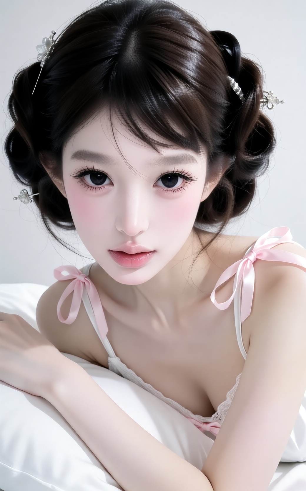 One female,  single,  elegant delicate features on Tensor.Art