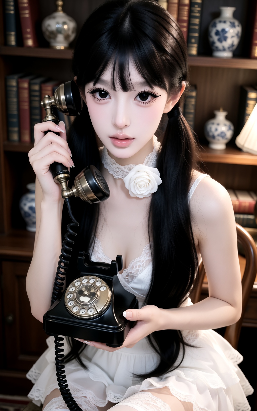 One female,  single,  elegant sharp features on Tensor.Art