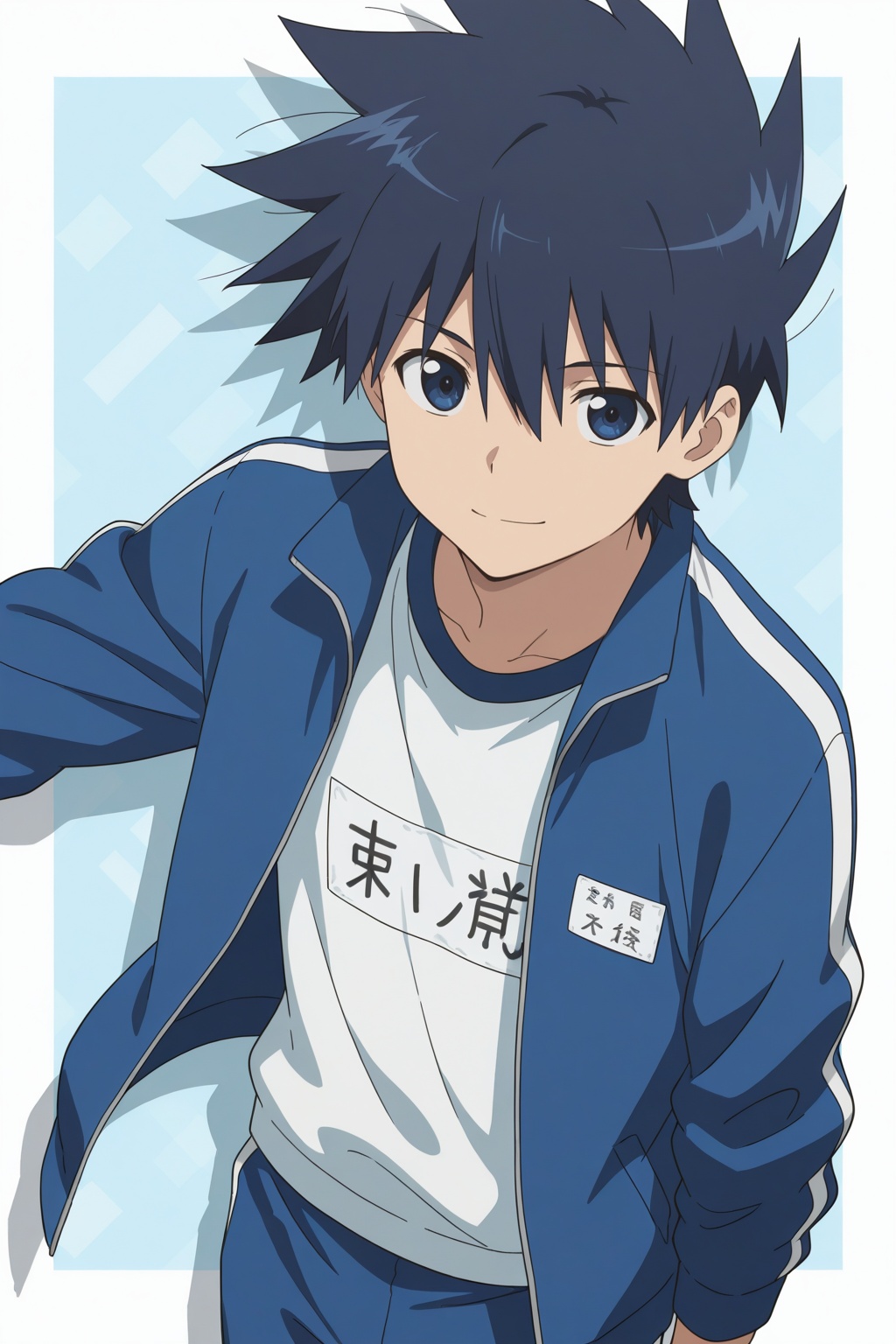 keita_suminoe,  spiked hair,  dark blue hair on Tensor.Art