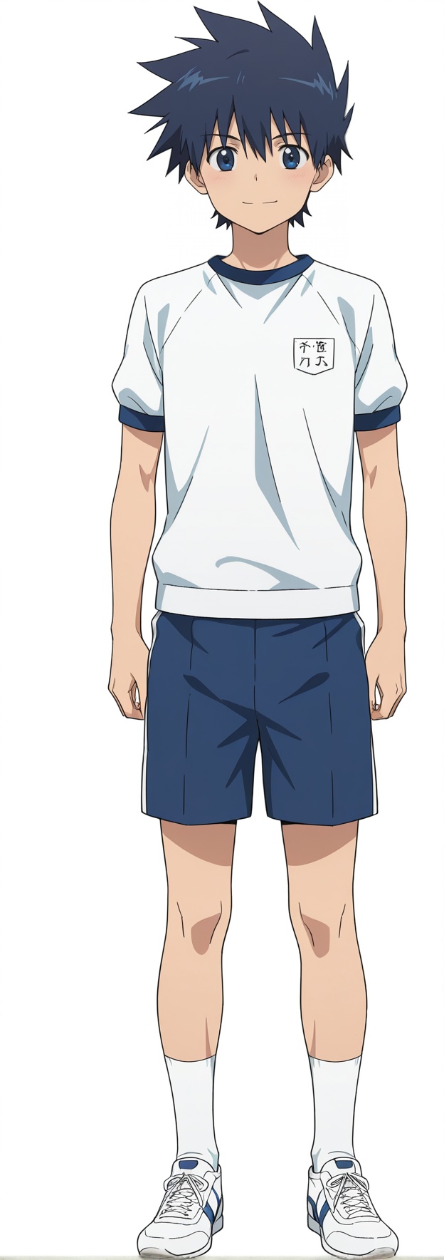 keita_suminoe,  spiked hair,  dark blue hair on Tensor.Art